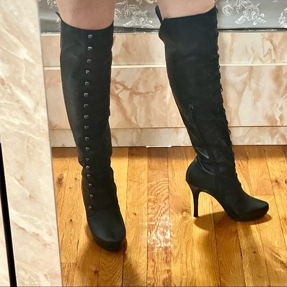 Over The Knee Leather Boots 👢👢 - Picture 6 of 8